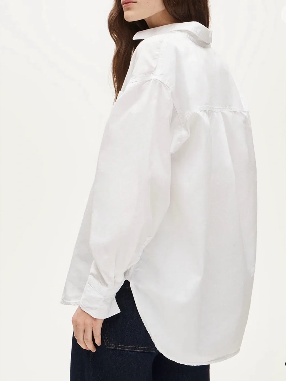 NWT J.Crew Étienne Oversized Lightweight Oxford Shirt – White – Size XS